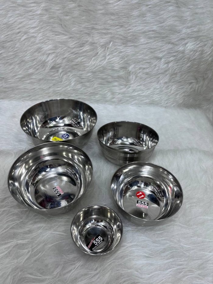 کاسه استیل هندی ضخیم سایز ۵ - تصویر 3