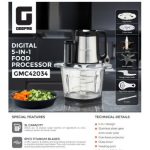 غذاساز دیجیتال ۵ کاره جیپاس مدل GMC42034 ظرفیت ۳ لیتر - تصویر 2