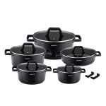 سرویس قابلمه ووگاتی گرانیت مشکی CW-TCS10
