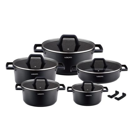 سرویس قابلمه ووگاتی گرانیت مشکی CW-TCS10