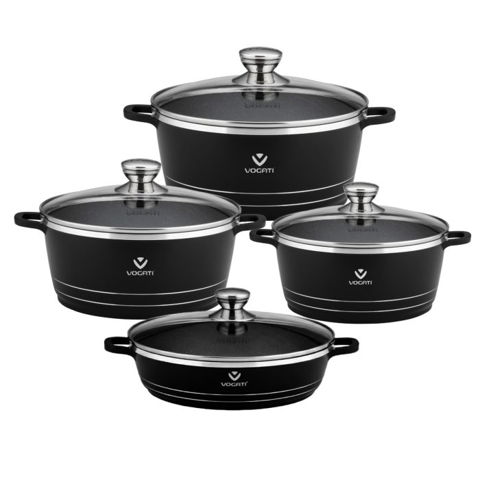 سرویس قابلمه ووگاتی مشکی VE-3SET - تصویر 1