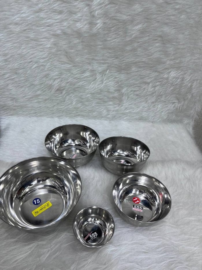 کاسه استیل هندی ضخیم سایز ۵ - تصویر 2