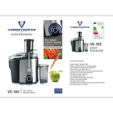 آبمیوه گیری وگاتی مدل VE105 تک کاره