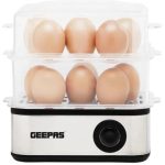 تخم مرغ پز جیپاس مدل GEB63019UK ظرفیت ۱۶ تخم‌مرغ با بدنه استیل