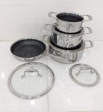 سرویس قابلمه ووگاتی مدل CW-TRI-8XS استیل کف لیزری - تصویر 5