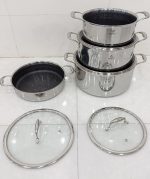 سرویس قابلمه ووگاتی مدل CW-TRI-8B استیل کف لیزری - تصویر 5