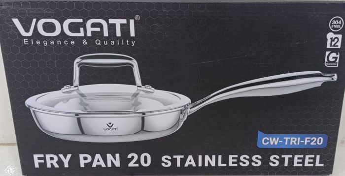 ماهیتابه ووگاتی مدل CW-TRI-F20 سایز  20 کف لیزری - تصویر 1