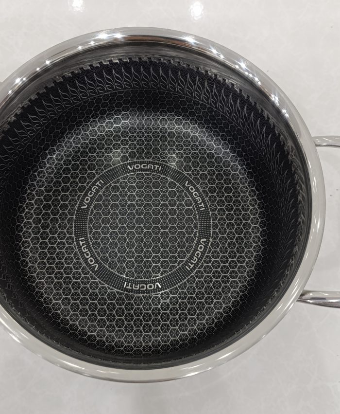 قابلمه تکی ووگاتی سایز 22 استیل کف لیزری - تصویر 4