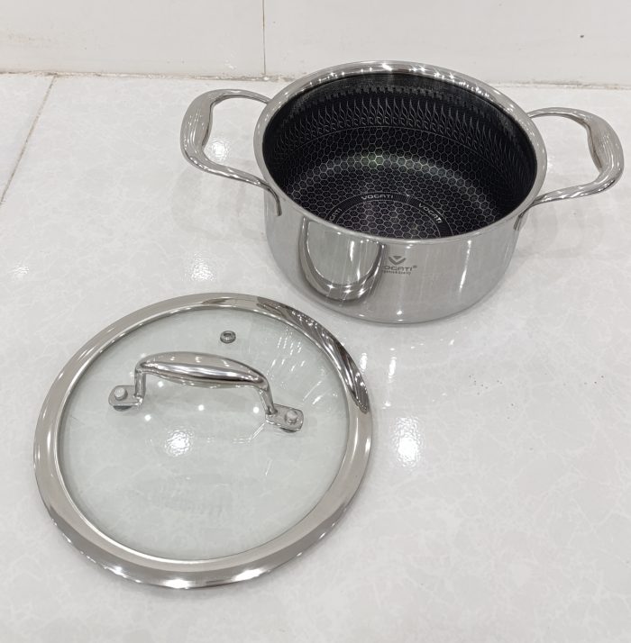 قابلمه تکی ووگاتی سایز 22 استیل کف لیزری - تصویر 5