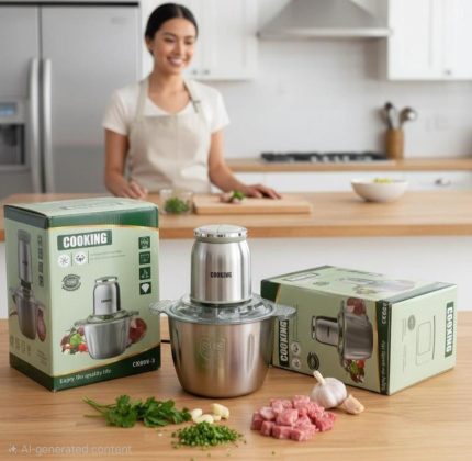 خردکن برقی کوکینگ مدل CK808-3 ظرفیت 3 لیتری با تیغه استیل ضدزنگ