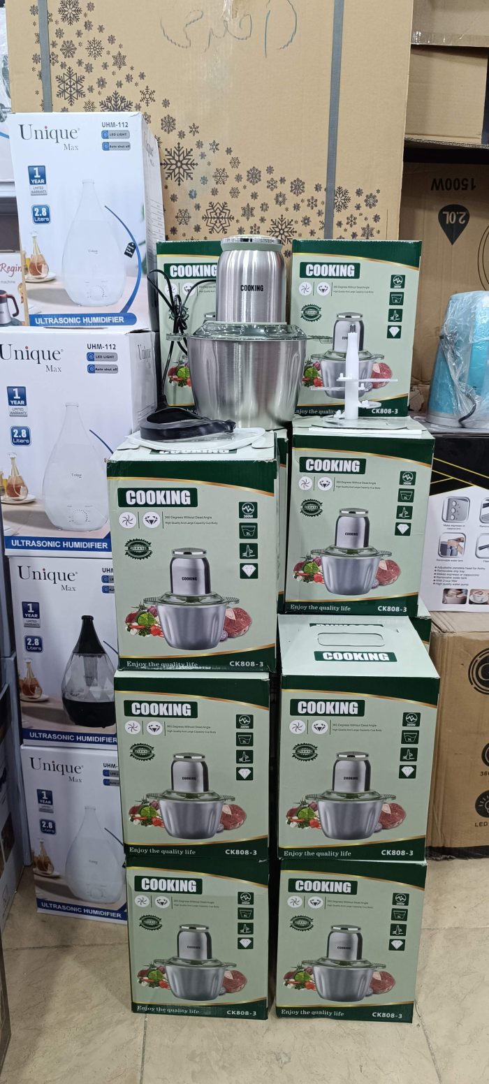 خردکن برقی کوکینگ مدل CK808-3 ظرفیت 3 لیتری با تیغه استیل ضدزنگ - تصویر 4