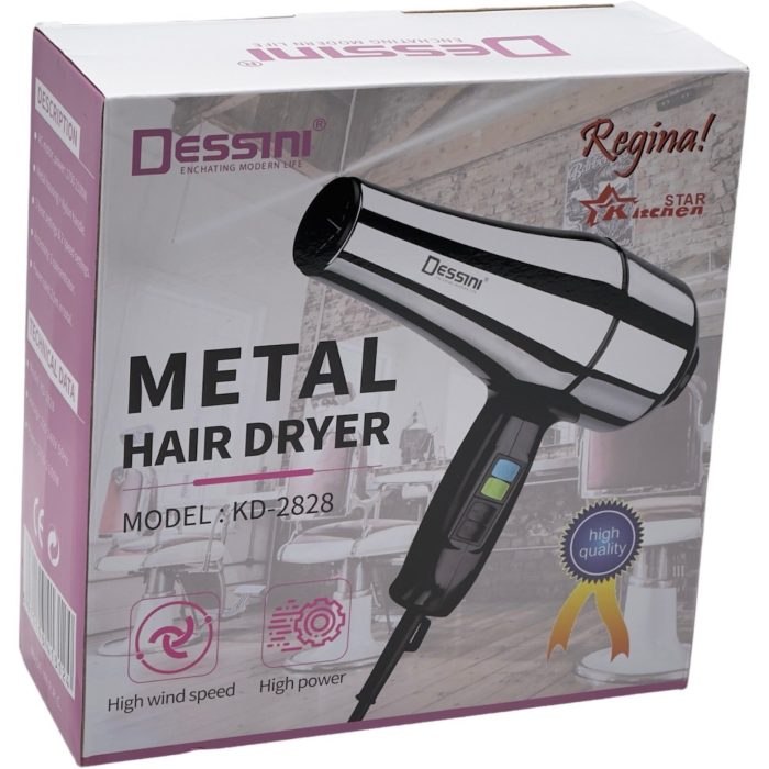 سشوار حرفه ای دسینی مدل KD2828 با باد سرد و متمرکز کننده - تصویر 2