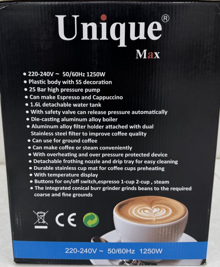 اسپرسوساز قهوه ساز یونیک uxp-184 - تصویر 3